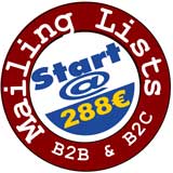 Listados de direcciones de empresas y particulares a partir de 288 euros